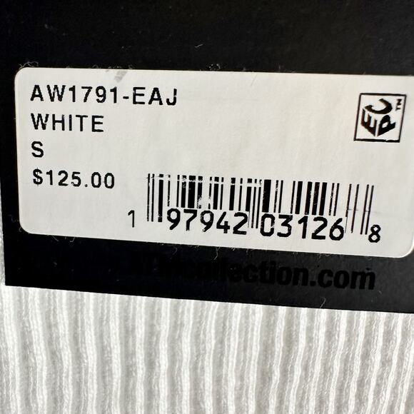 ATM Anthony Thomas Melillo  Rib Knit Short Sleeve White Size Small - Picture 4 of 11